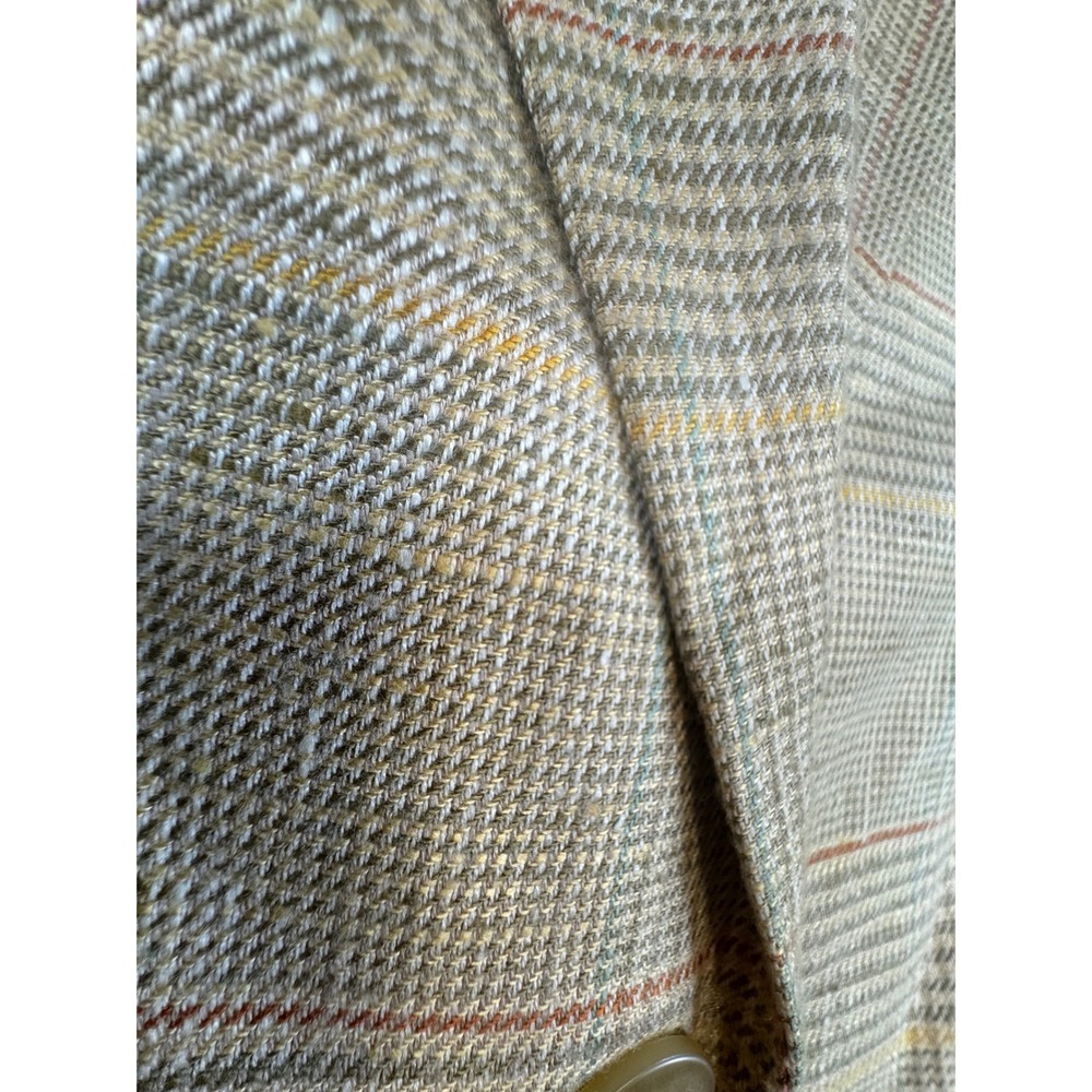 Vintage JH Collectibles Plaid Suit Set Women's Size 14 Blazer & Shorts Belt 90s - Picture 4 of 15